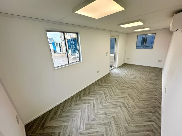 21ft x 8ft Custom Office Cabin – Refurbished Portable Building with A/C ...