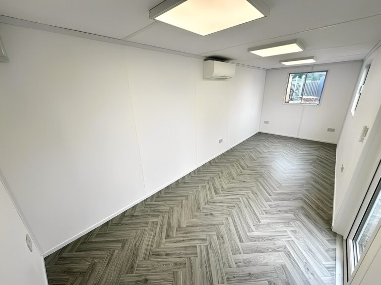 21ft x 8ft Custom Office Cabin – Refurbished Portable Building with A/C ...
